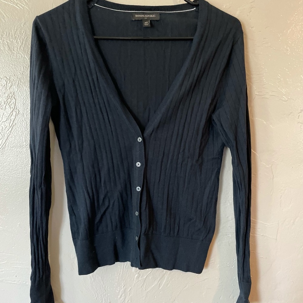 Banana Republic XS Navy Cardigan